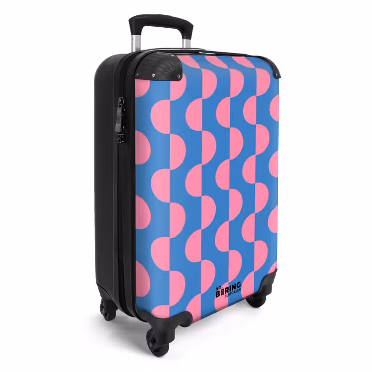 CaseSwap™ - Pattern - Half Circles - Abstract - Modern - Pink - Blue — 2