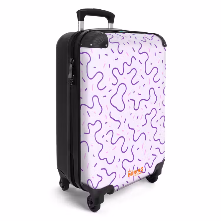 CaseSwap™ - Purple - Abstract - Memphis - Retro - Speckles - Pattern — 2