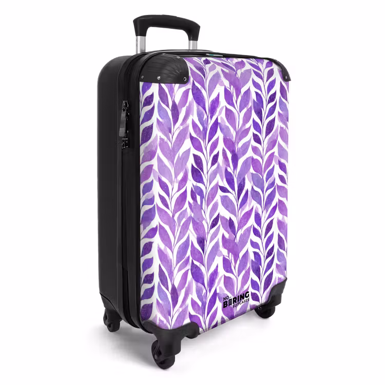 CaseSwap™ - Purple - Botanical - Leaves - Watercolor - Branches - Pattern — 2