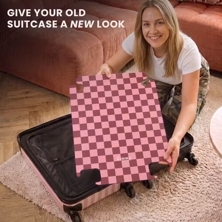 CaseSwap™ - Chessboard Pattern - Red - Pink — 3