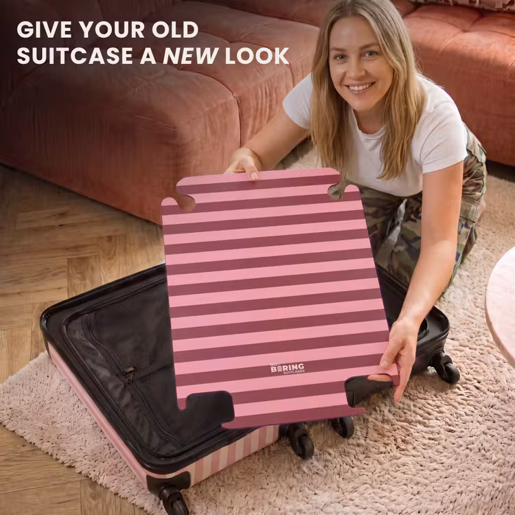 CaseSwap™ - Horizontal Stripes - Red - Pink — 3