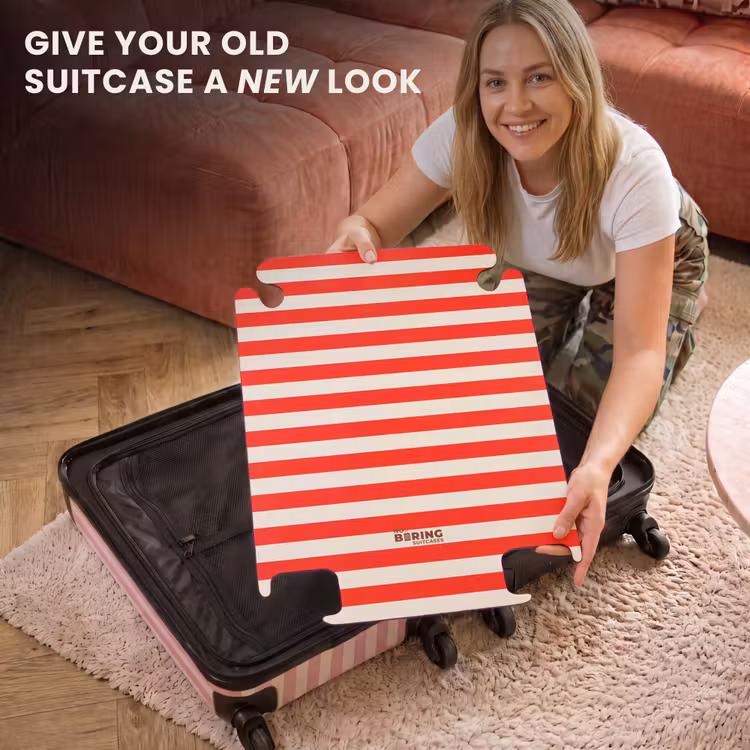 CaseSwap - Horizontal Stripes - Red - White — 3